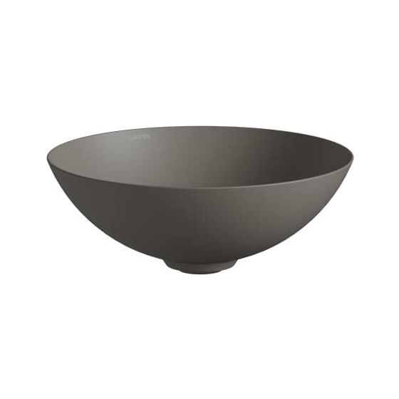 Laufen Waschtisch-Schale Characters 360x360x137mm, rund, ohne Hahnloch und Überlauf, Gravel matt
