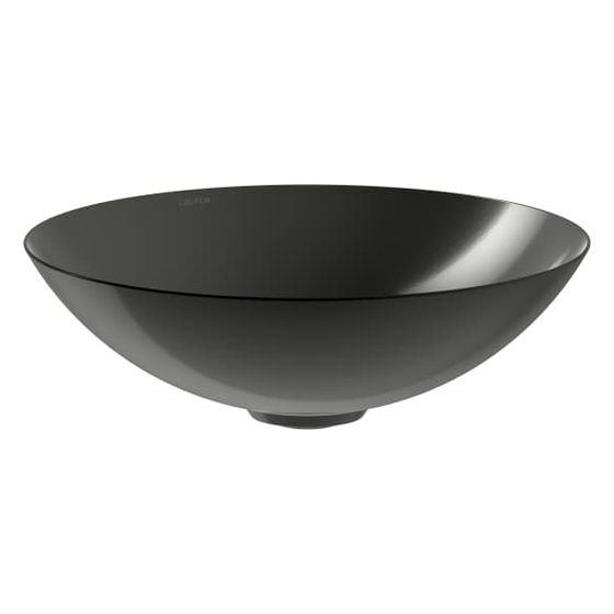 Laufen Waschtisch-Schale Characters 450x450x149mm, rund, ohne Hahnloch und Überlauf, Dark Iron