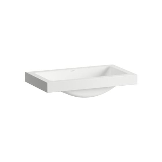 Laufen Waschtisch-Schale Classics 585x347x135mm, rechteckig, ohne Armaturenbank, Hahnloch und Überlauf, Weiß