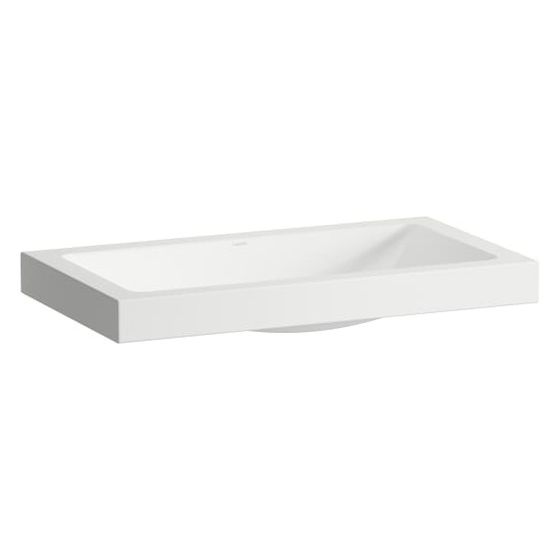 Laufen Waschtisch-Schale Classics 800x455x111mm, rechteckig, ohne Armaturenbank, Hahnloch und Überlauf, Weiß
