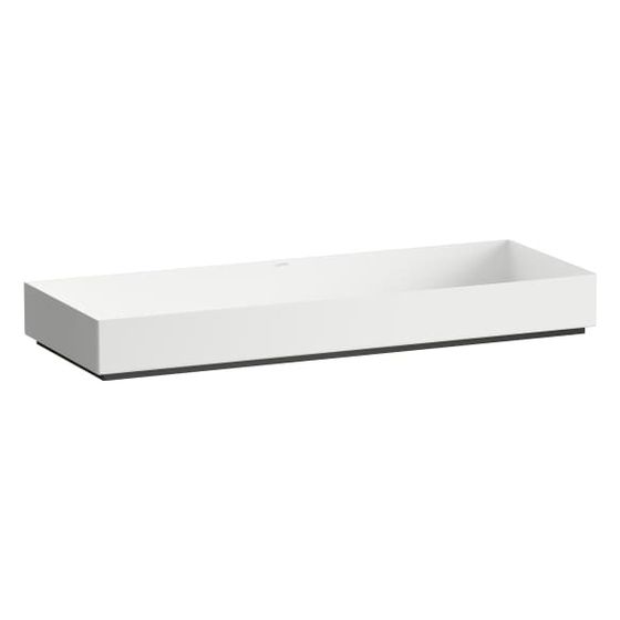 Laufen Waschtisch-Schale Metaphor 1000x375x115mm, rechteckig, ohne Hahnloch und Überlauf, Weiß