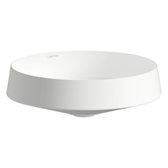 Laufen Waschtisch-Schale Nib 360x360x118mm, rund, ohne Hahnloch und Überlauf, Weiß