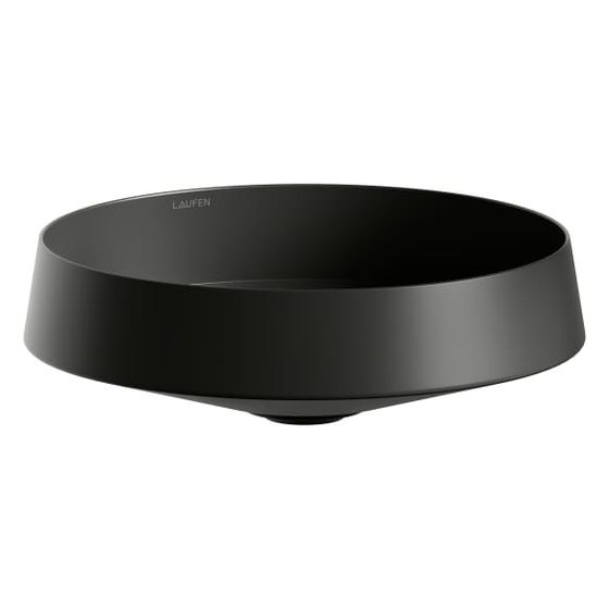 Laufen Waschtisch-Schale Nib 360x360x118mm, rund, ohne Hahnloch und Überlauf, Schwarz matt