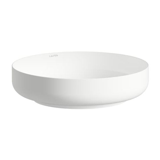Laufen Waschtisch-Schale Sondo 400x400x102mm, rund, ohne Hahnloch und Überlauf, Weiß