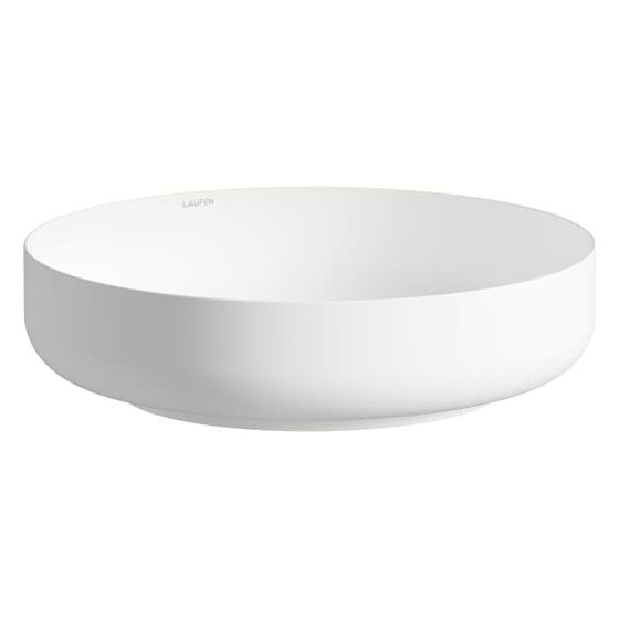 Laufen Waschtisch-Schale Sondo 450x450x119mm, rund, ohne Hahnloch und Überlauf, Weiß matt