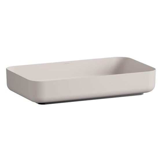 Laufen Waschtisch-Schale Stream 599x349x118mm, rechteckig, ohne Hahnloch und Überlauf, Oyster matt