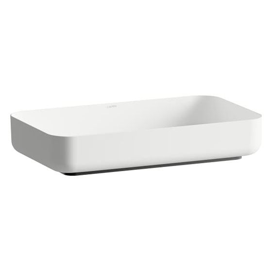 Laufen Waschtisch-Schale Stream 599x349x118mm, rechteckig, ohne Hahnloch und Überlauf, Weiß matt