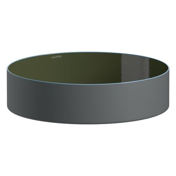 Laufen Waschtisch-Schale Tricolo 400x400x114mm, rund, ohne Hahnloch und Überlauf, Olive