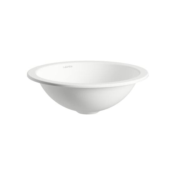 Laufen Einbau-Waschtisch Form rund 325x325x110mm, von unten, ohne Hahnloch und Überlauf, Weiß