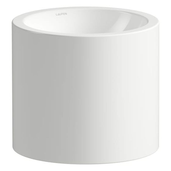 Laufen Waschtisch Form 329x347x290mm, rund, ohne Hahnloch und Überlauf, Weiß