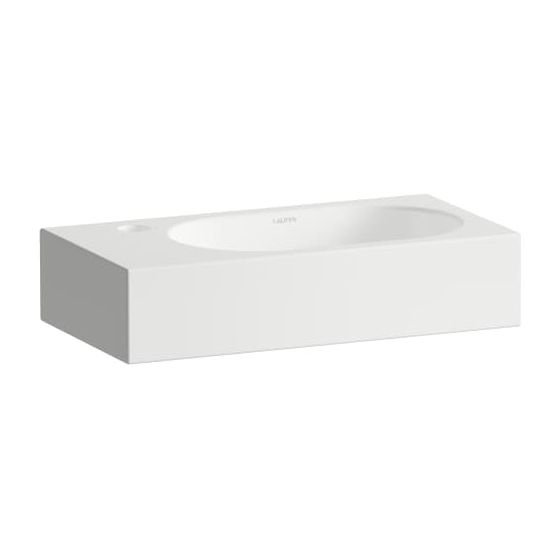 Laufen Waschtisch Fusion.S 450x236x100mm, rechteckig, Becken rechts, mit 1 Hahnloch, ohne Überlauf, Weiß