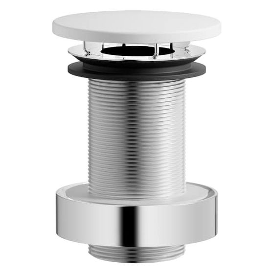 Laufen Ablaufventil, Durchmesser 74mm, für Becken ohne Überlauf, nicht verschliessbar, Weiß matt