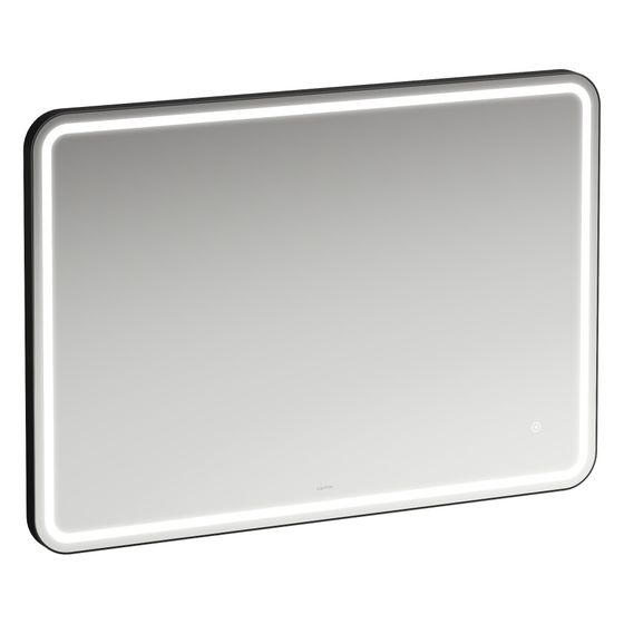 Laufen Spiegel Base 2.0 1000x700mm, eckig, LED-Beleuchtung, 1 Sensorschalter, Schwarz matt
