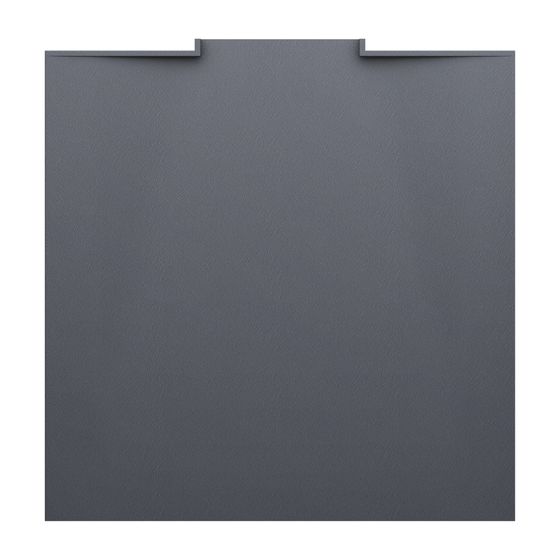 Laufen Duschwanne NIA 800x800x28mm, Anthrazit, aus Marbond, mit Wandablauf