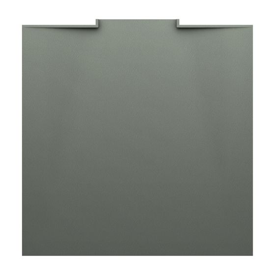 Laufen Duschwanne NIA 800x800x28mm, Betongrau, aus Marbond, mit Wandablauf