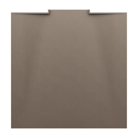 Laufen Duschwanne NIA 800x800x28mm, Caffè, aus Marbond, mit Wandablauf