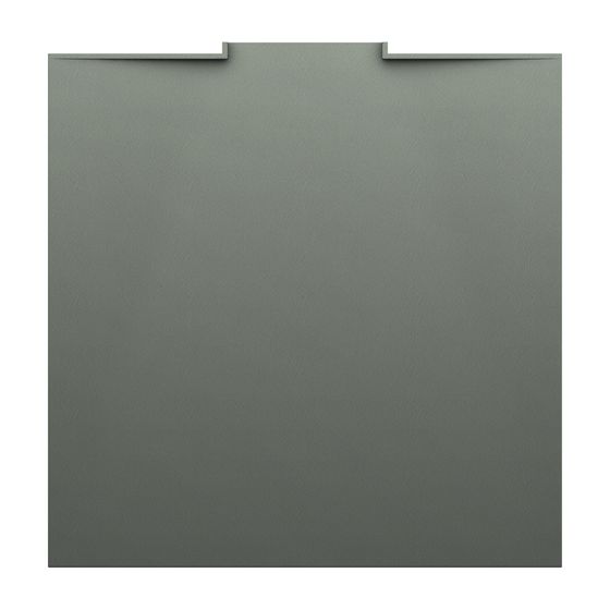 Laufen Duschwanne NIA 900x900x28mm, Betongrau, aus Marbond, mit Wandablauf