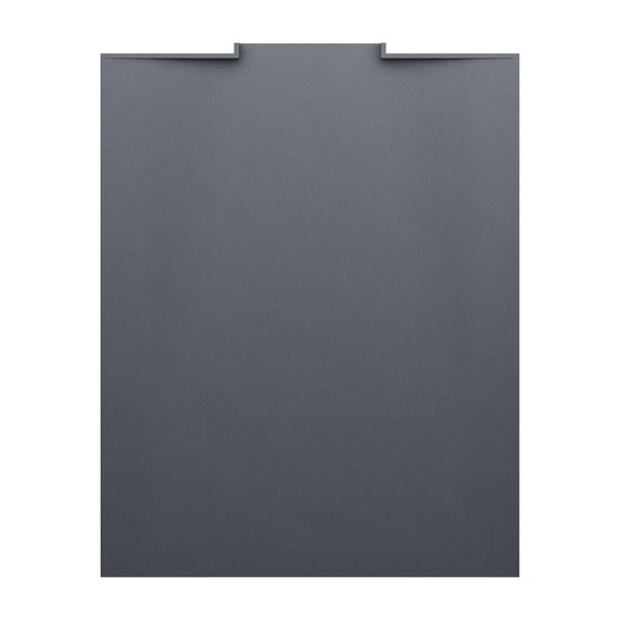 Laufen Duschwanne NIA 800x1000x30mm, Anthrazit, aus Marbond, mit Wandablauf