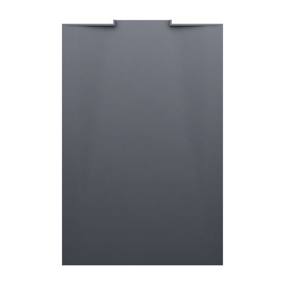 Laufen Duschwanne NIA 800x1200x32mm, Anthrazit, aus Marbond, mit Wandablauf