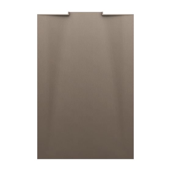 Laufen Duschwanne NIA 800x1200x32mm, Caffè, aus Marbond, mit Wandablauf