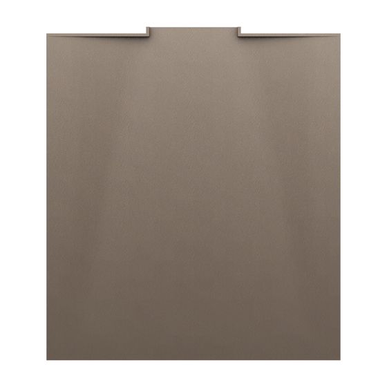 Laufen Duschwanne NIA 900x1000x30mm, Caffè, aus Marbond, mit Wandablauf