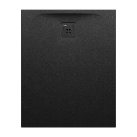 Laufen Duschwanne Laufen Pro 800x1000x33mm, Schwarz, aus Marbond, Ablauf kurze Seite