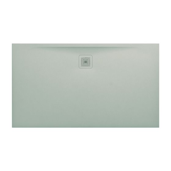 Laufen Duschwanne Laufen Pro 800x1400x30mm, Hellgrau, aus Marbond, Ablauf lange Seite