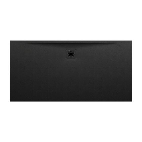 Laufen Duschwanne Laufen Pro 800x1600x32mm, Schwarz, aus Marbond, Ablauf lange Seite