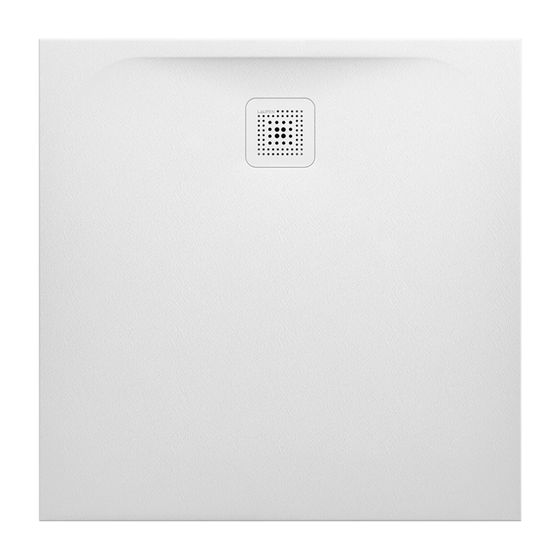 Laufen Duschwanne Laufen Pro 900x900x30mm, Weiß, aus Marbond, Ablauf seitlich