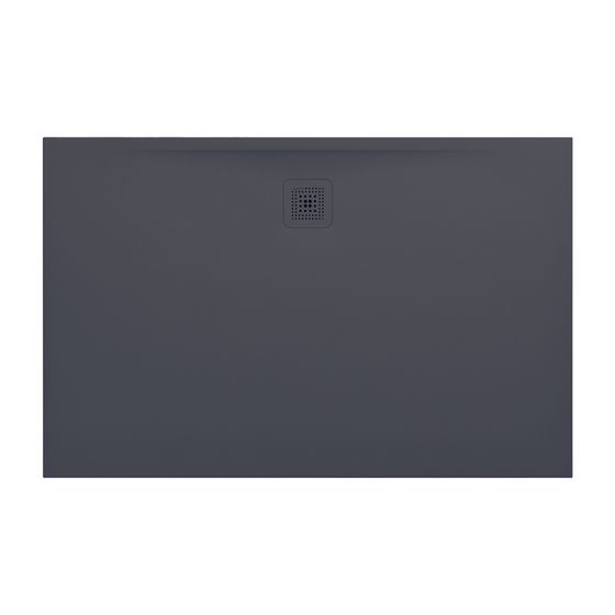 Laufen Duschwanne Laufen Pro 900x1400x30mm, Anthrazit, aus Marbond, Ablauf lange Seite