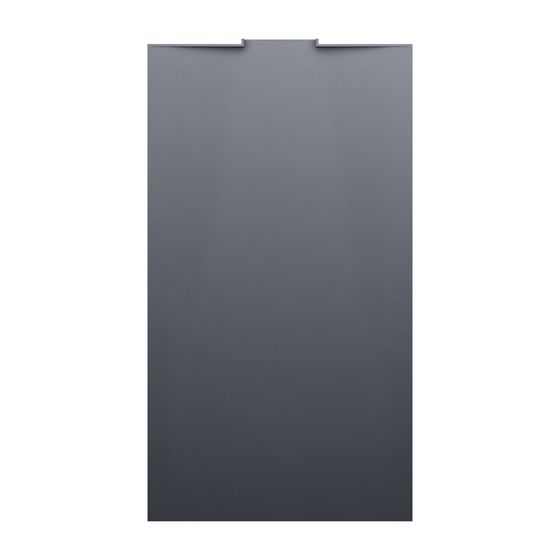 Laufen Duschwanne NIA 1000x1800x38mm, Anthrazit, aus Marbond, mit Wandablauf