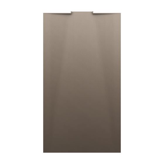 Laufen Duschwanne NIA 1000x1800x38mm, Caffè, aus Marbond, mit Wandablauf