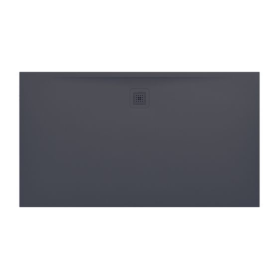 Laufen Duschwanne Laufen Pro 900x1600x33mm, Anthrazit, aus Marbond, Ablauf lange Seite