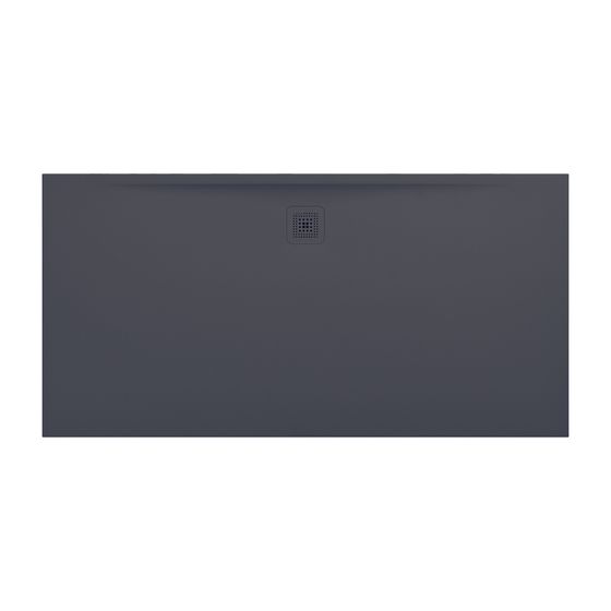Laufen Duschwanne Laufen Pro 900x1800x34mm, Anthrazit, aus Marbond, Ablauf lange Seite