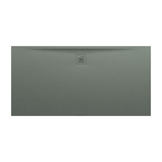 Laufen Duschwanne Laufen Pro 900x1800x34mm, Betongrau, aus Marbond, Ablauf lange Seite