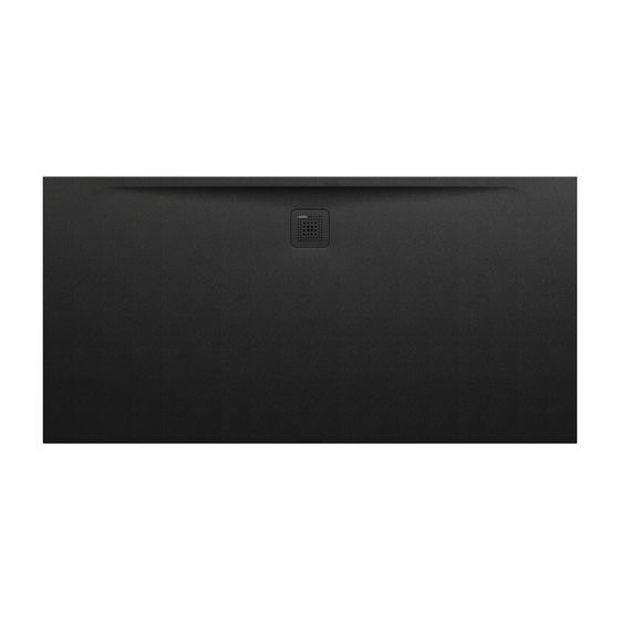 Laufen Duschwanne Laufen Pro 900x1800x34mm, Schwarz, aus Marbond, Ablauf lange Seite