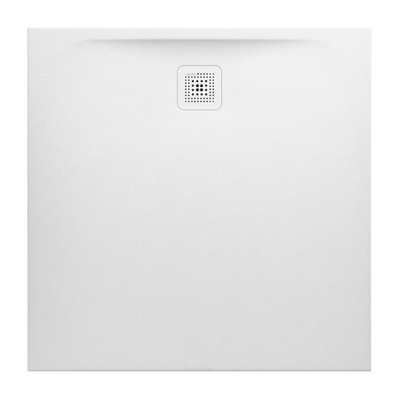 Laufen Duschwanne Laufen Pro 1000x1000x33mm, Weiß, aus Marbond, Ablauf seitlich