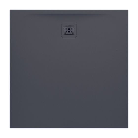 Laufen Duschwanne Laufen Pro 1000x1000x33mm, Anthrazit, aus Marbond, Ablauf seitlich