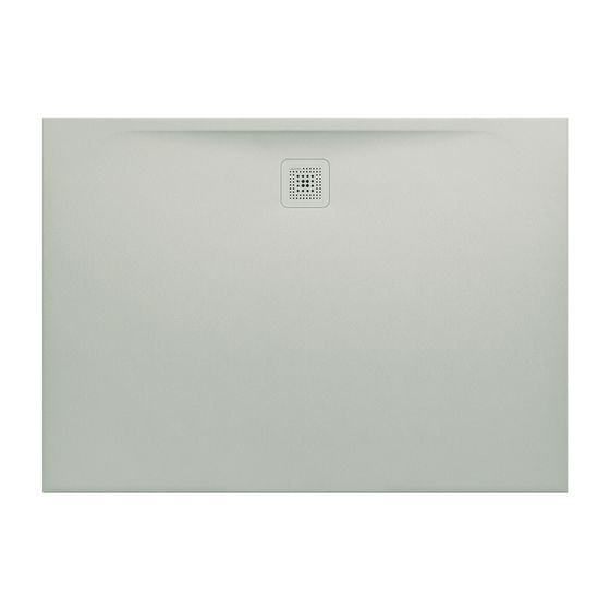 Laufen Duschwanne Laufen Pro 1000x1400x30mm, Hellgrau, aus Marbond, Ablauf lange Seite
