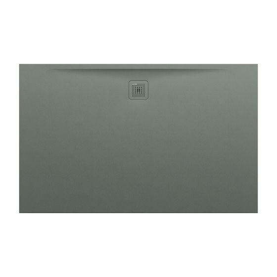 Laufen Duschwanne Laufen Pro 1000x1600x33mm, Betongrau, aus Marbond, Ablauf lange Seite
