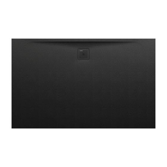 Laufen Duschwanne Laufen Pro 1000x1600x33mm, Schwarz, aus Marbond, Ablauf lange Seite