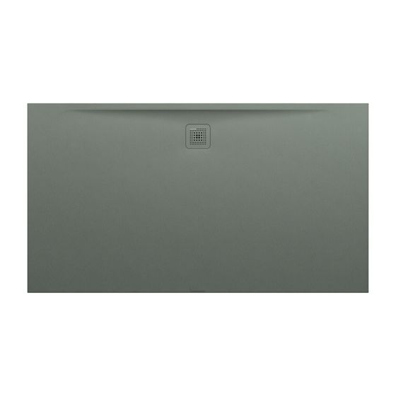 Laufen Duschwanne Laufen Pro 1000x1800x34mm, Betongrau, aus Marbond, Ablauf lange Seite