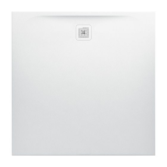 Laufen Duschwanne Laufen Pro 1200x1200x33mm, Weiß, aus Marbond, Ablauf seitlich