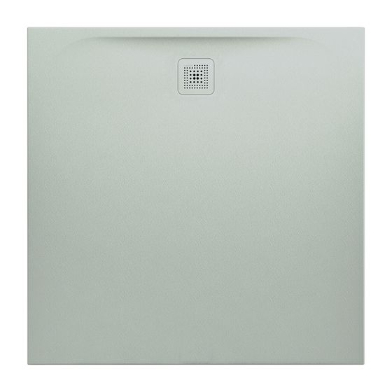 Laufen Duschwanne Laufen Pro 1200x1200x33mm, Hellgrau, aus Marbond, Ablauf seitlich