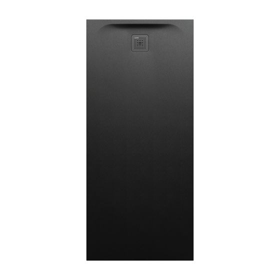 Laufen Duschwanne Laufen Pro 800x1800x46mm, Schwarz, aus Marbond, Ablauf kurze Seite