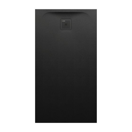 Laufen Duschwanne Laufen Pro 700x1300x38mm, Schwarz, aus Marbond, Ablauf kurze Seite
