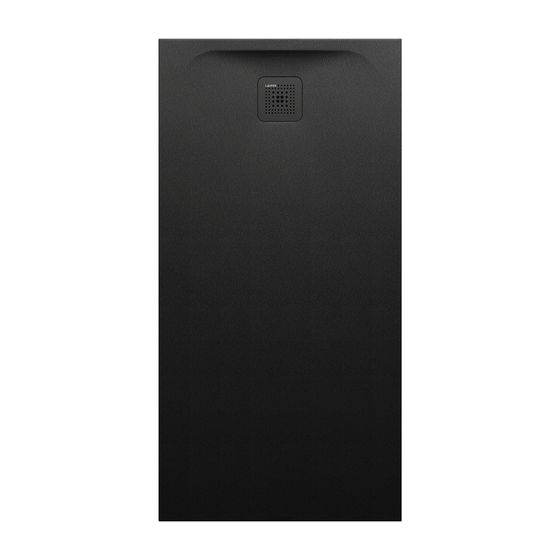 Laufen Duschwanne Laufen Pro 700x1400x38mm, Schwarz, aus Marbond, Ablauf kurze Seite