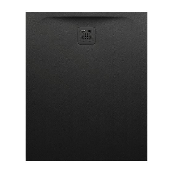 Laufen Duschwanne Laufen Pro 900x1100x33mm, Schwarz, aus Marbond, Ablauf kurze Seite