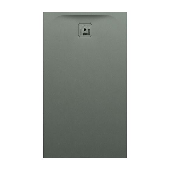 Laufen Duschwanne Laufen Pro 800x1400x42mm, Betongrau, aus Marbond, Ablauf kurze Seite