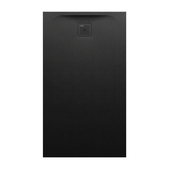 Laufen Duschwanne Laufen Pro 800x1400x42mm, Schwarz, aus Marbond, Ablauf kurze Seite